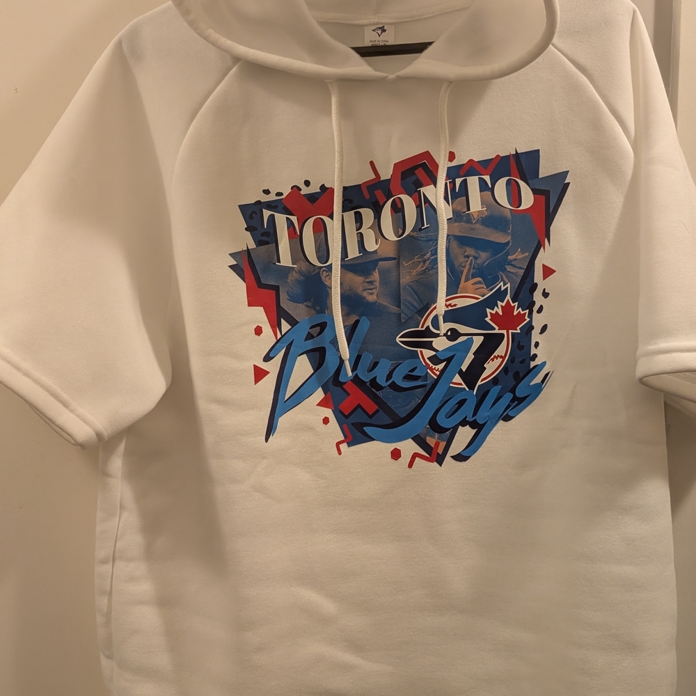 Toronto Blue Jays White Graphic Hoodie